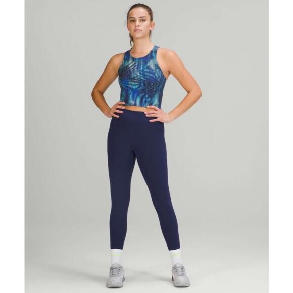 Lululemon Invigorate Training Everlux Tank Top In Shapeshifter Flux Blue Multi 2 - Picture 3 of 7